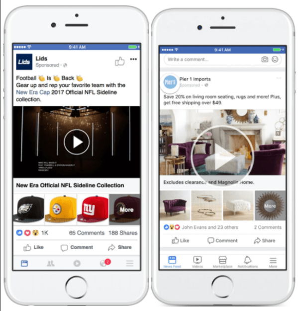 A Facebook frissíti a Gyűjtemény-hirdetéseket, hogy nagyobb rugalmasságot biztosítson a termékek megjelenítésében.