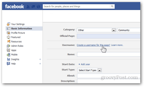A facebook oldal beállításai alapinformációk felhasználónév létrehoz egy felhasználónevet ehhez az oldalhoz