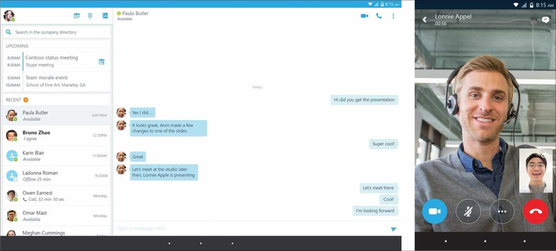 A Microsoft kiadja a Skype for Business alkalmazást Androidra