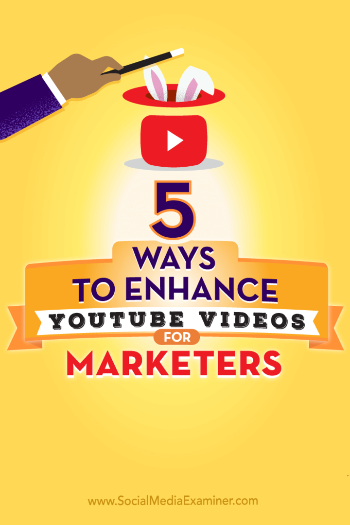 5 módszer a YouTube-videók fejlesztésére a marketingszakemberek számára: Közösségi média vizsgáztató