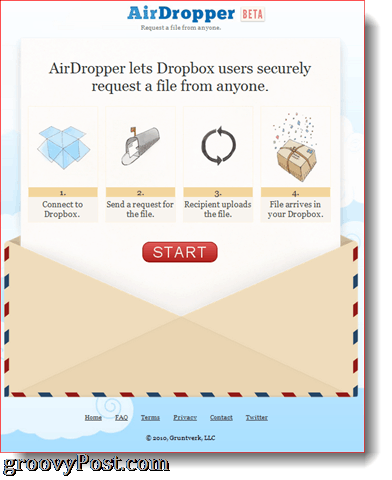 AirDropper Dropbox kiegészítő működésben