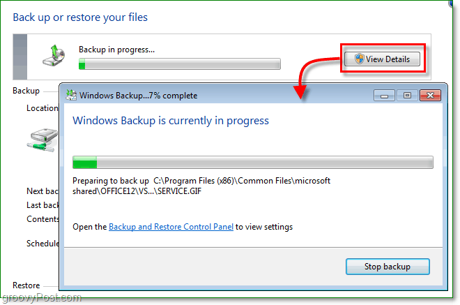 Windows 7 biztonsági másolat - a biztonsági mentés eltarthat egy ideig