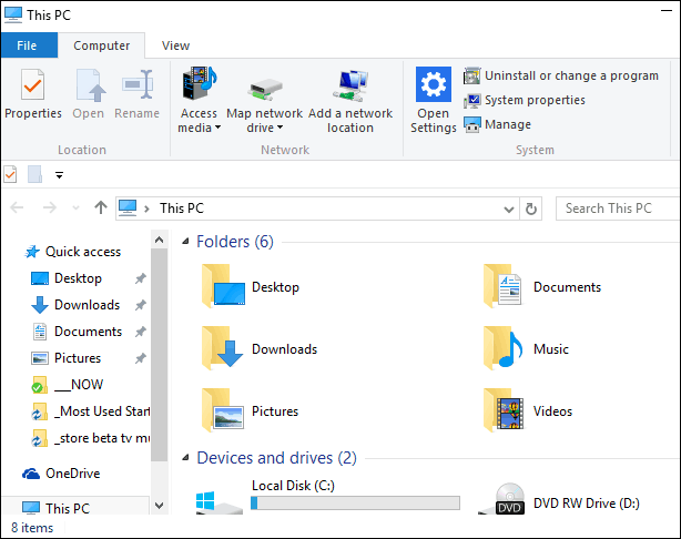 A Windows 10 File Explorer gyors hozzáférésének letiltása