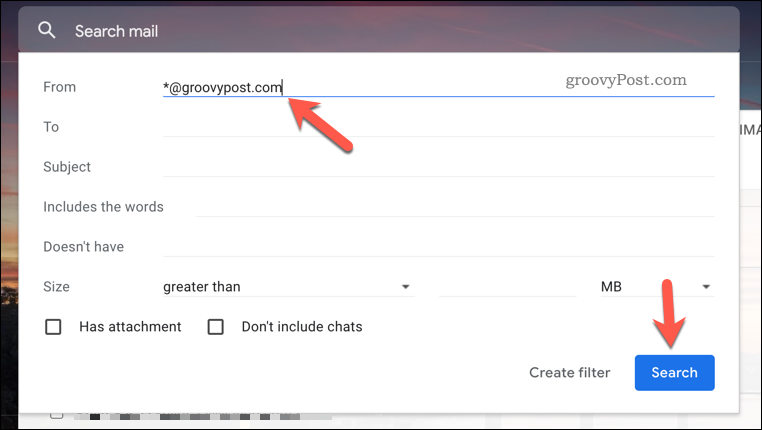 Új szűrési szabály létrehozása a Gmailben