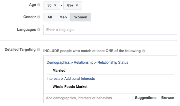 A Facebook célzási funkciói robusztusak.