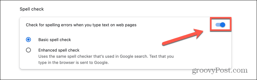 Lehetséges, hogy le kell tiltania a beépített helyesírás-ellenőrzést a Chrome-ban, ha a Google Dokumentumok helyesírás-ellenőrzése nem működik