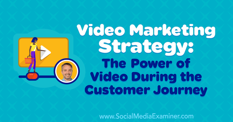 Videomarketing-stratégia: A videó ereje az ügyfélutazás során, Ben Amos betekintése a Social Media Marketing Podcaston.