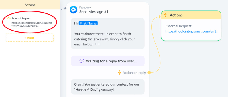 facebook messenger giveaway bot 5. lépés