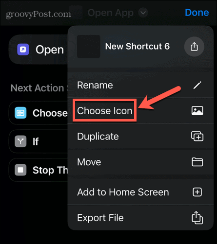 iphone parancsikonok válasszon ikont