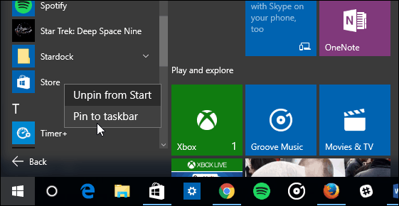 1 Windows 10 Start menü