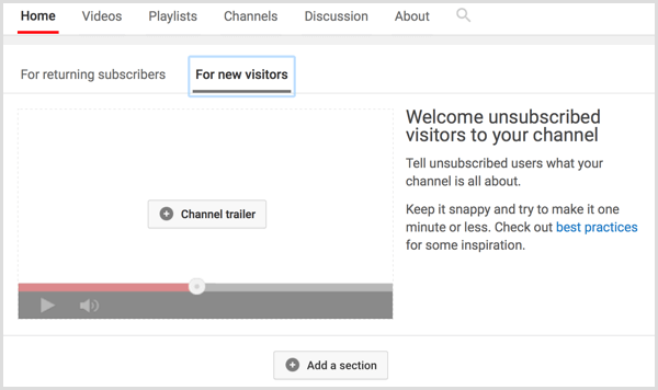 YouTube-csatorna kiválasztása - előzetes