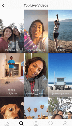 Ha egyszerre elegendő élő videó történik, az Instagramnak lesz egy része 