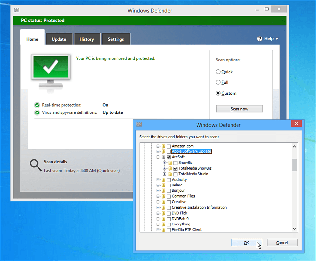 Windows 8.1 tipp: Adja hozzá a Windows Defender szoftvert a helyi menühez