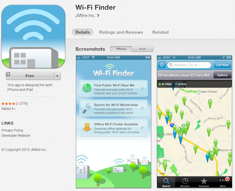 wifi kereső alkalmazás