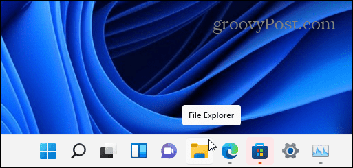 File Explorer ikon tálca