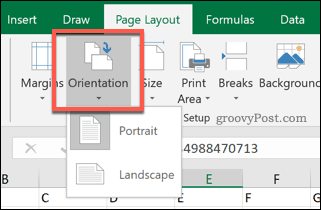 Excel oldalorientációs beállítások