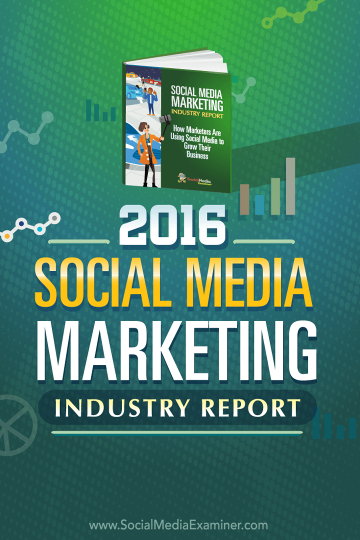 2016. évi közösségi média marketingszakértői jelentés: Social Media Examiner