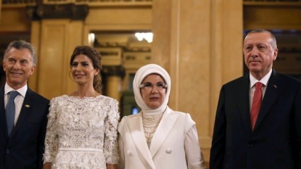 Erdoğan első asszony üdvözölte az Argentína G20 csúcstalálkozóján
