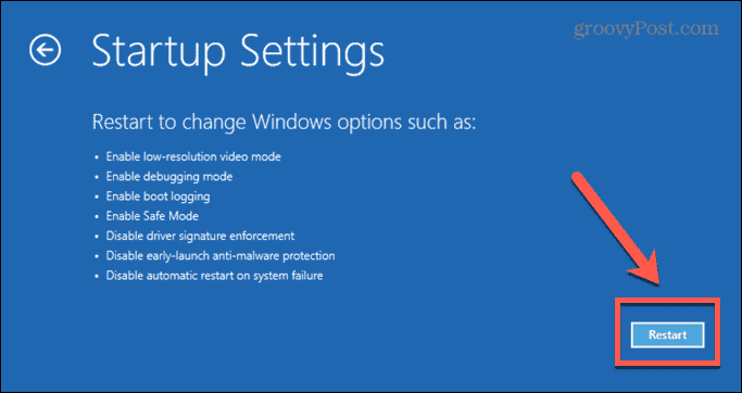 a Windows csökkentett módú újraindítása