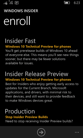 A Windows 10 mobil bennfentes verziójának előnézete