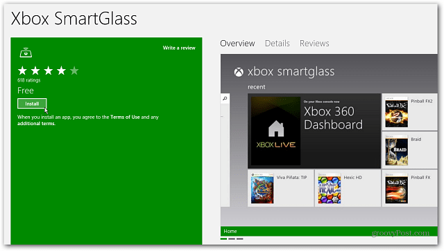 Telepítse az Xbox SmartGlass alkalmazást