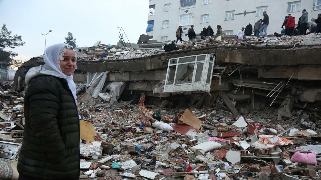 Kahramanmaraş-központú földrengések képei