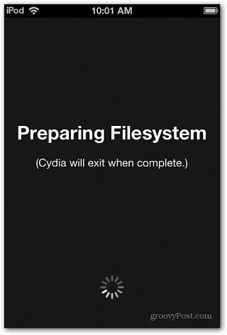 Cydia fájlrendszer előkészítése