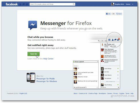 facebook messenger Firefox számára