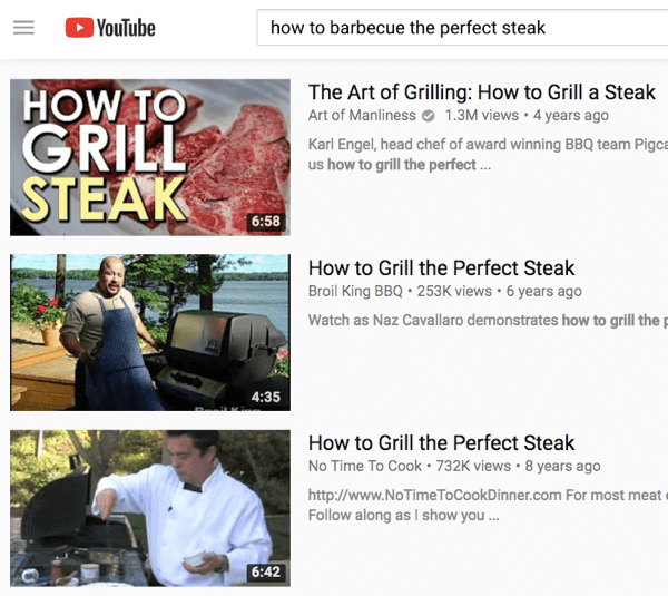 Ha van grillezési terméke, akkor célozza meg az embereket a barbecue-ra vonatkozó videók hirdetésein keresztül.