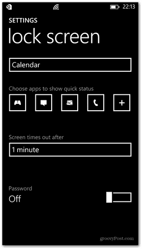 A Windows Phone 8 testreszabja a zárolási képernyő jelszavát