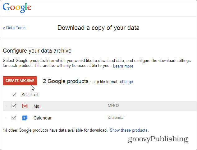 archív gmail adatok