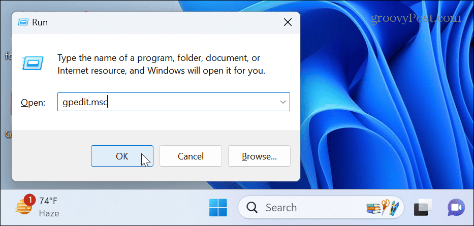A Feladatkezelő letiltása a Windows 11 rendszeren