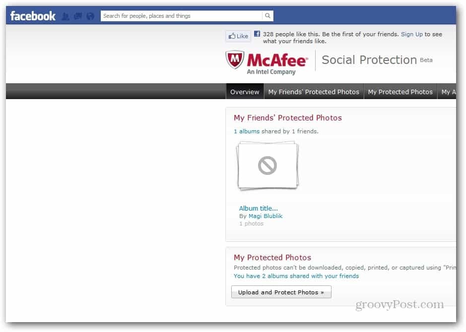 A McAffee megvédi a Facebook fényképeit