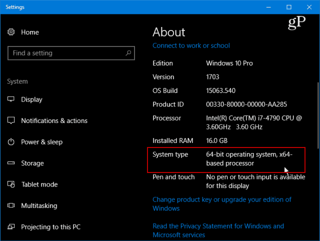 Windows 10 verzió
