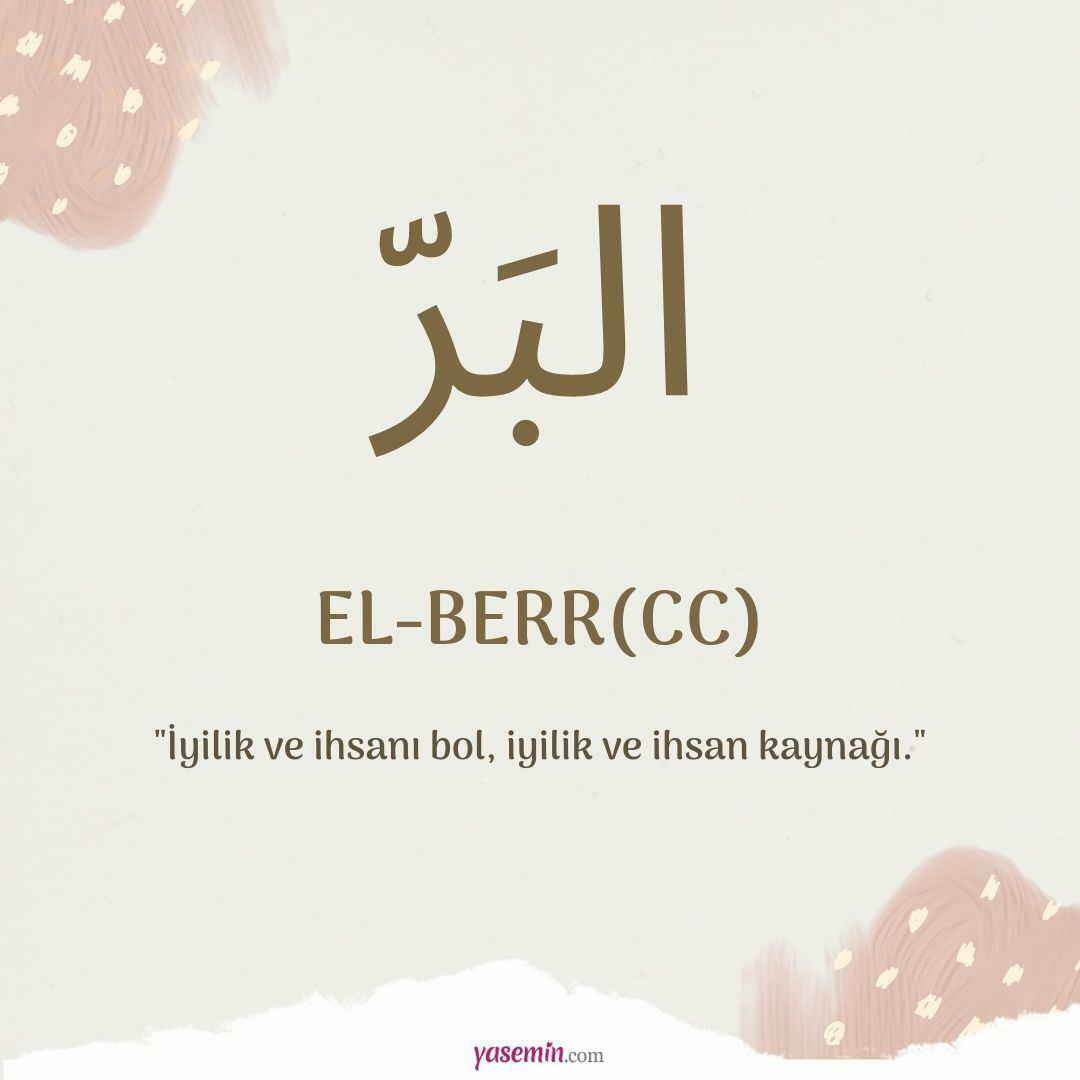 Mit jelent az al-Berr (c.c)?