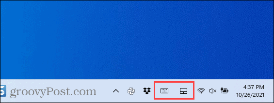 Tálca sarokikonjai a Windows 11 rendszerben