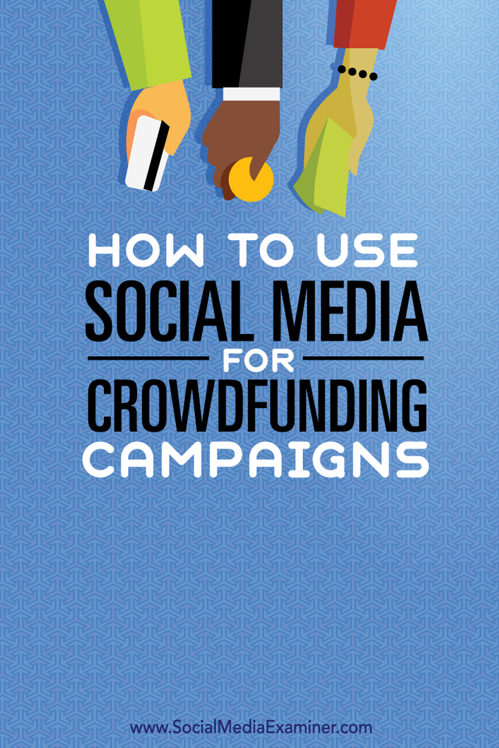 A közösségi média felhasználása a közösségi finanszírozási kampányokhoz: A közösségi média vizsgáztatója