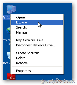 Indítsa el a Windows Explorer programot