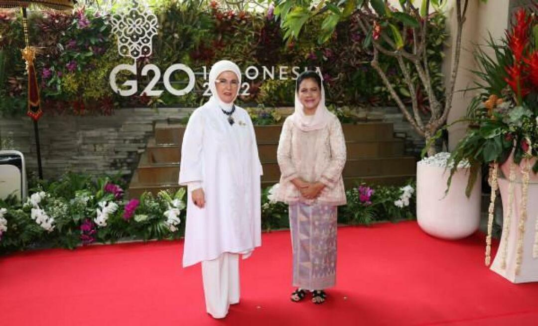 Emine Erdoğan a G20 csúcstalálkozón találkozott a vezetők házastársaival