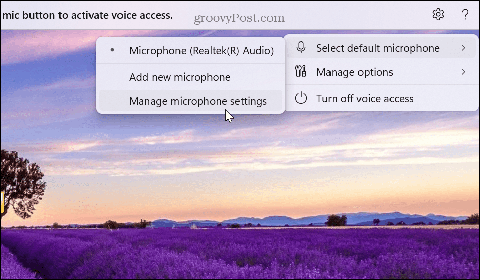 Hangalapú hozzáférés engedélyezése és használata Windows 11 rendszeren