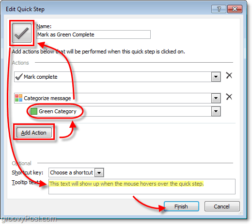 egyéni Quickstep ikonok az Outlook 2010-ben