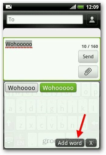 Az Android 10 szótár hozzáadása