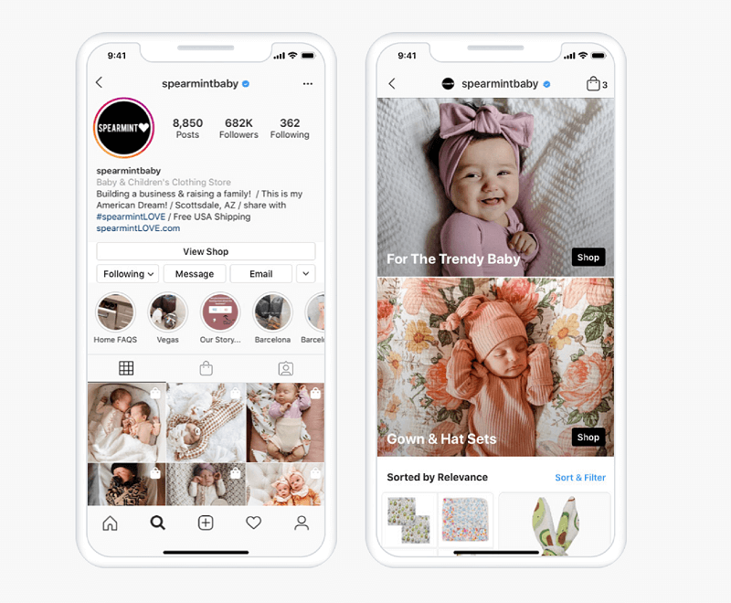 Nyártól az Egyesült Államokban az Instagram Shop lehetővé teszi a felhasználók számára, hogy termékeket böngészhessenek és közvetlenül felfedezzék a gyűjteményeket a dedikált vásárlási fül található az Instagram Explore-ban, amely a felhasználókat közvetlenül egy márka boltjába, vagy vásárolhatóvá teszi hozzászólások.