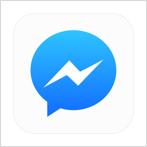 Facebook Messenger ikon grafikus.