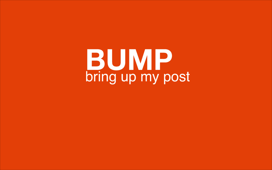 Mit jelent az internetes szleng BUMP és hogyan kell használni?