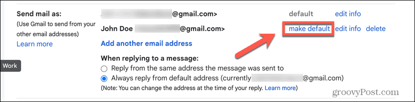 a gmail legyen alapértelmezett