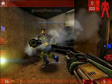 Képernyőkép az eredeti Unreal Tournament játékról