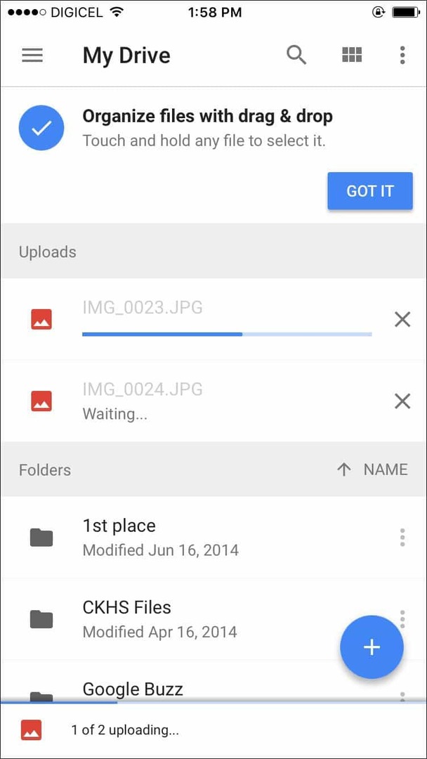 A Google Drive iOS-ra frissítve, a 3D Touch támogatással