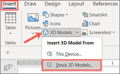 Helyezzen be 3D modelleket a Microsoft Office -ba