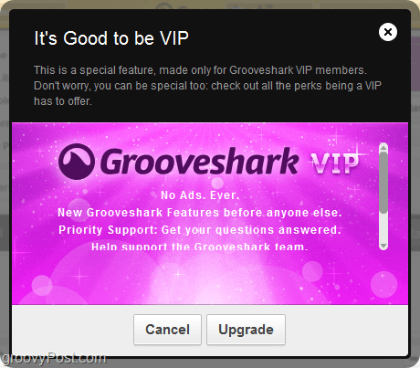 A Grooveshark VIP számla előnyei